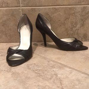 Heels, open toe, used-good condition
